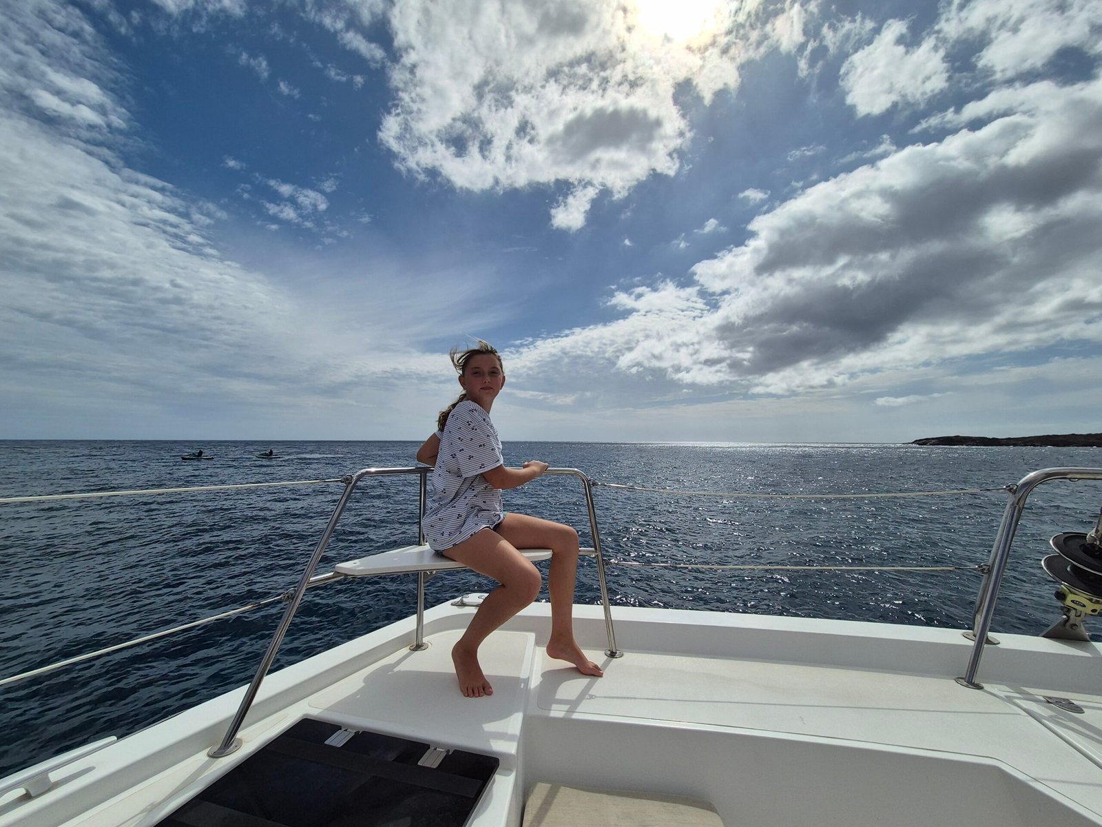 Sailing on a catamaran in Tenerife