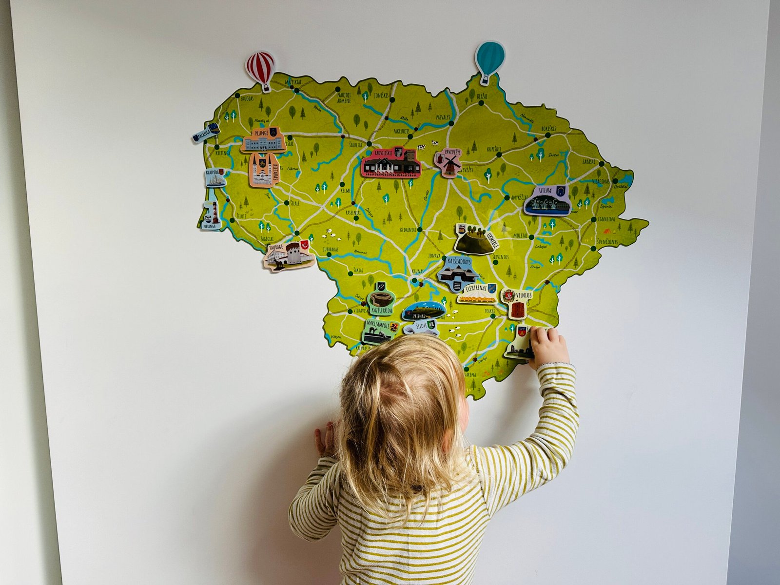 Discover Lithuania with children: educational map of Lithuania