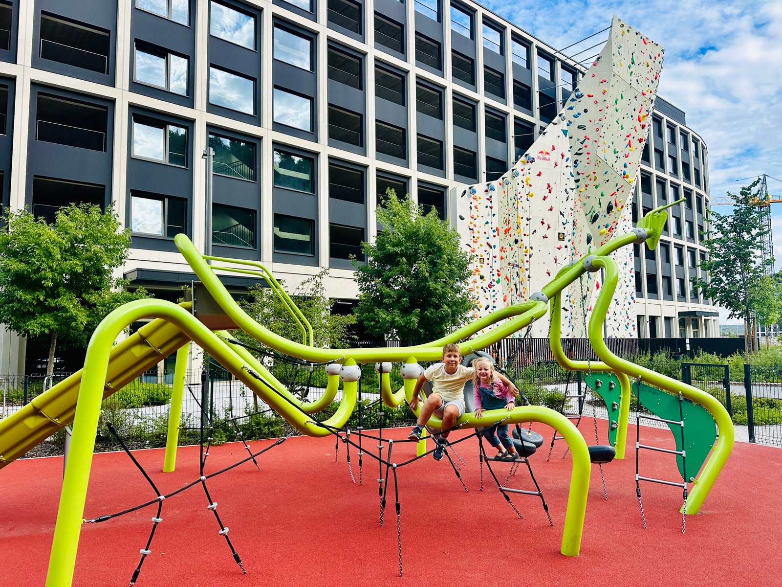 Leisure area with a playground in Vilnius