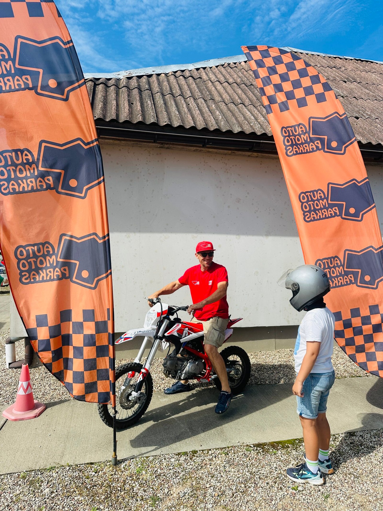 Motorcycle lessons with an instructor for kids and adults