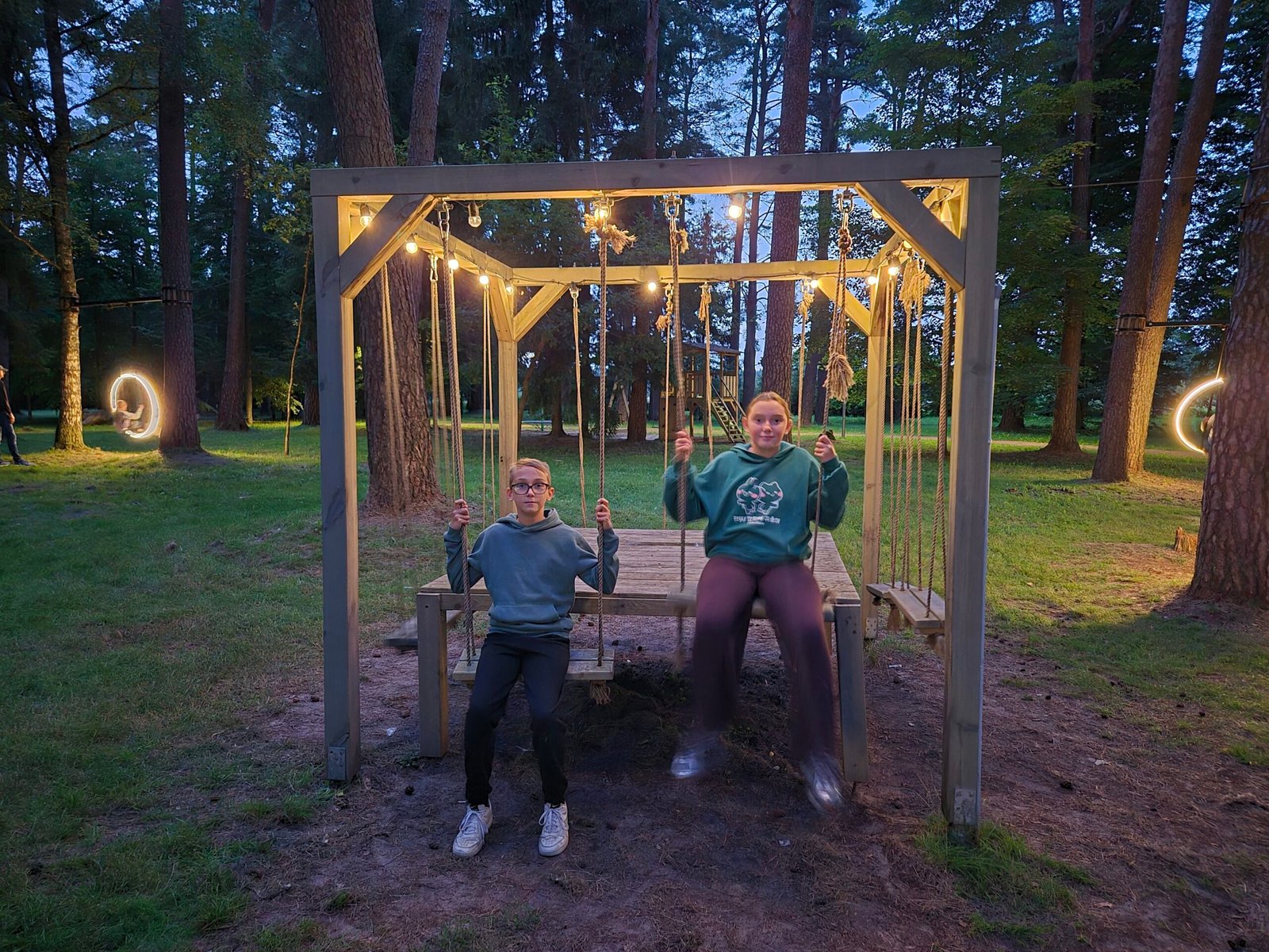 Lithuania’s first illuminated swing park: a free place