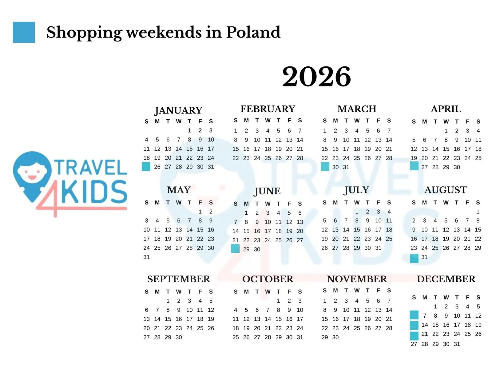 Shopping weekends in Poland 2026