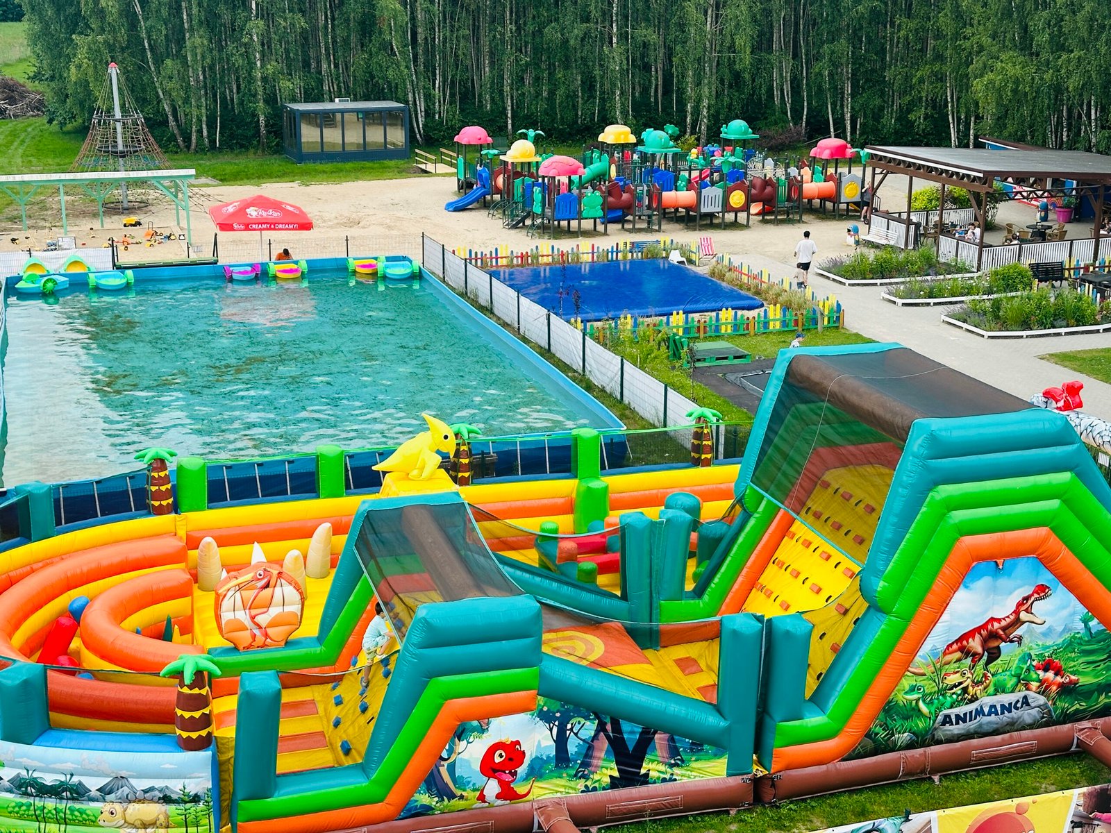 Water activities by the sea