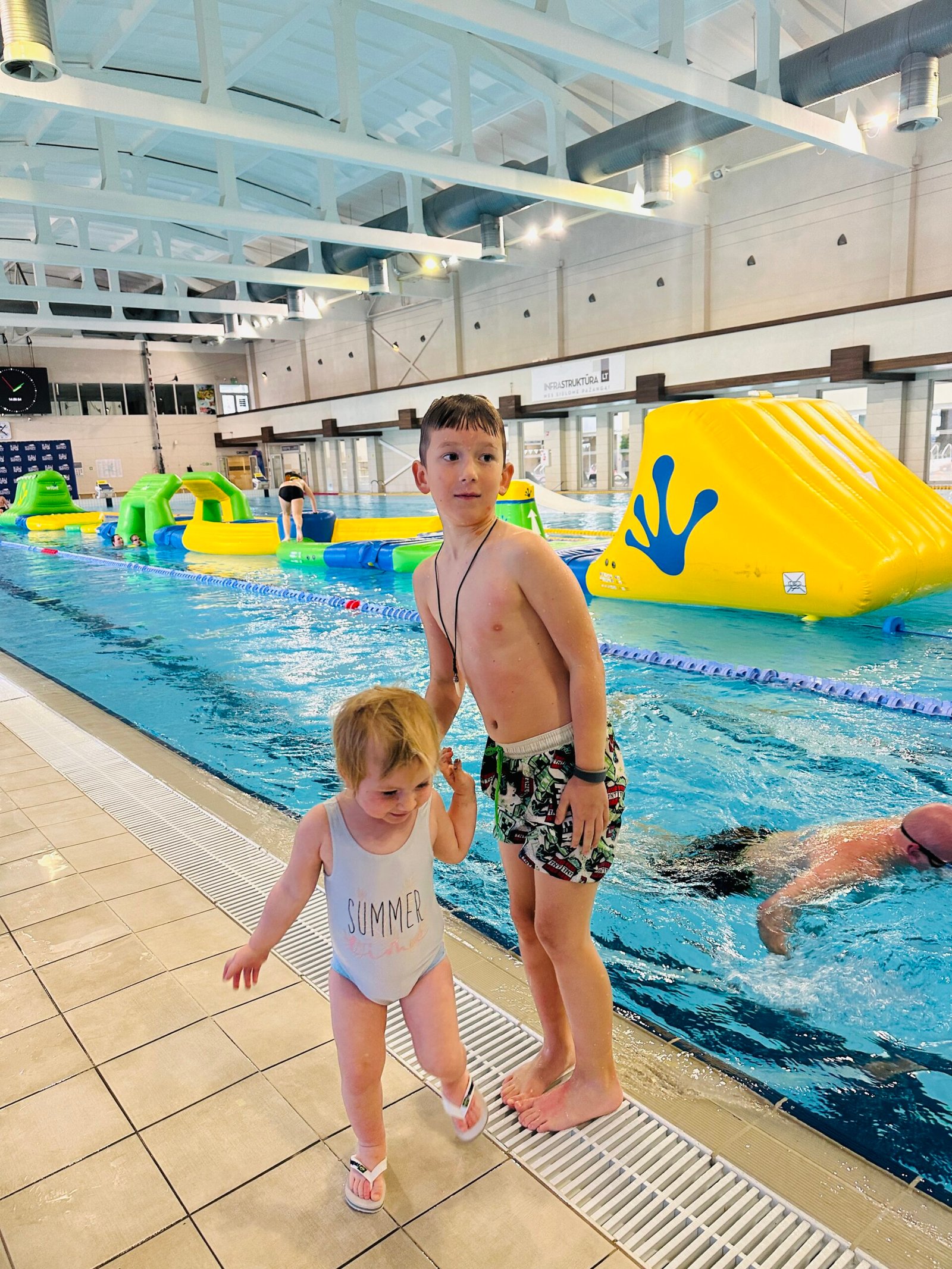 Girstutis pool with children