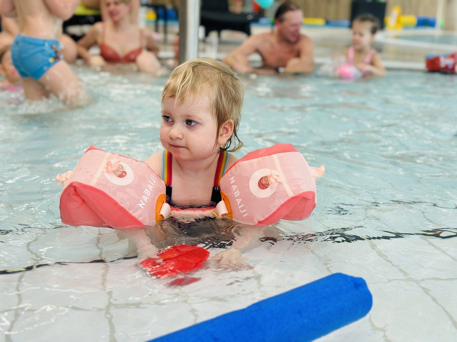 Kupiškis swimming pool with children