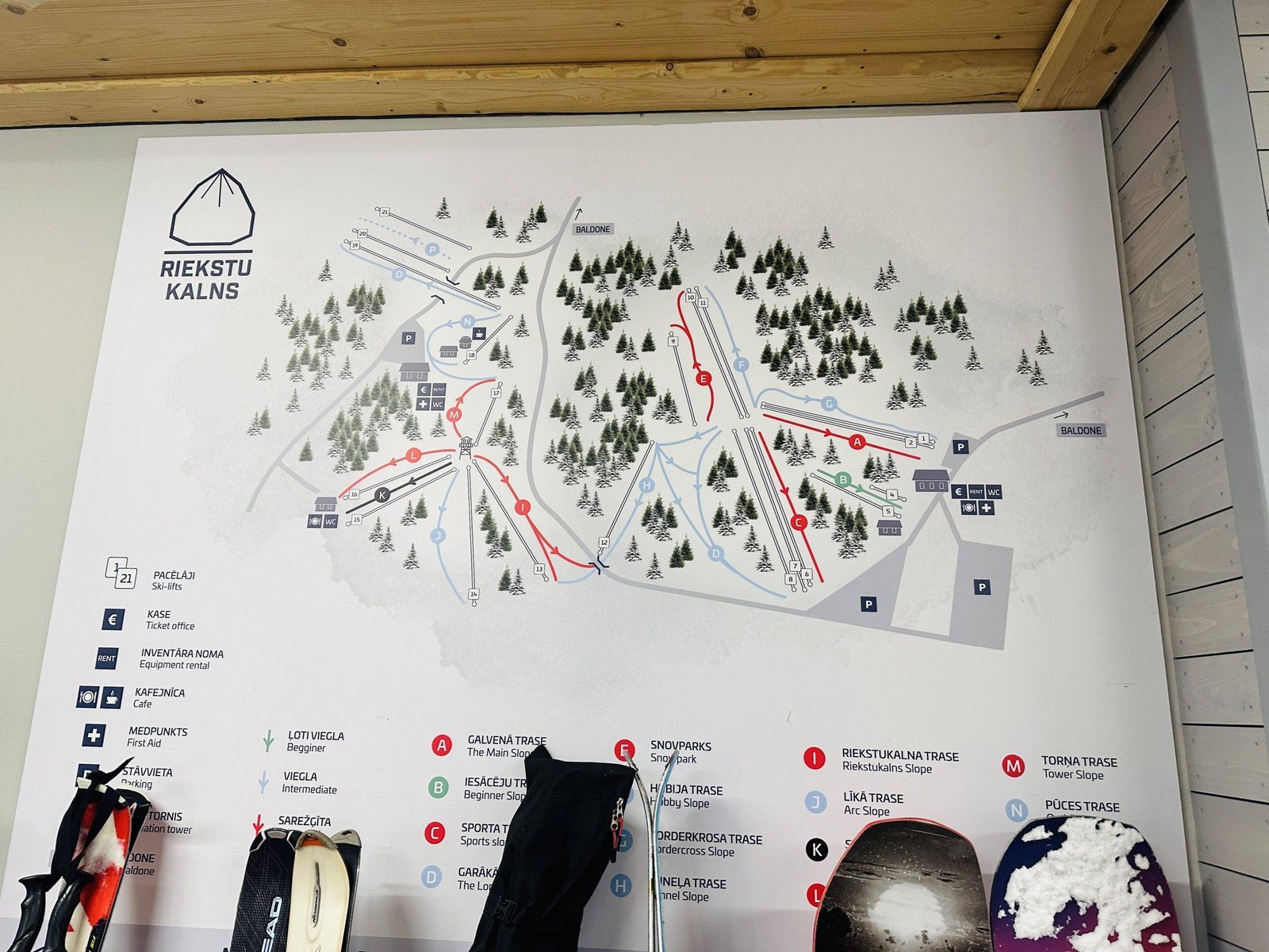 Skiing in Riekstukalns Latvia