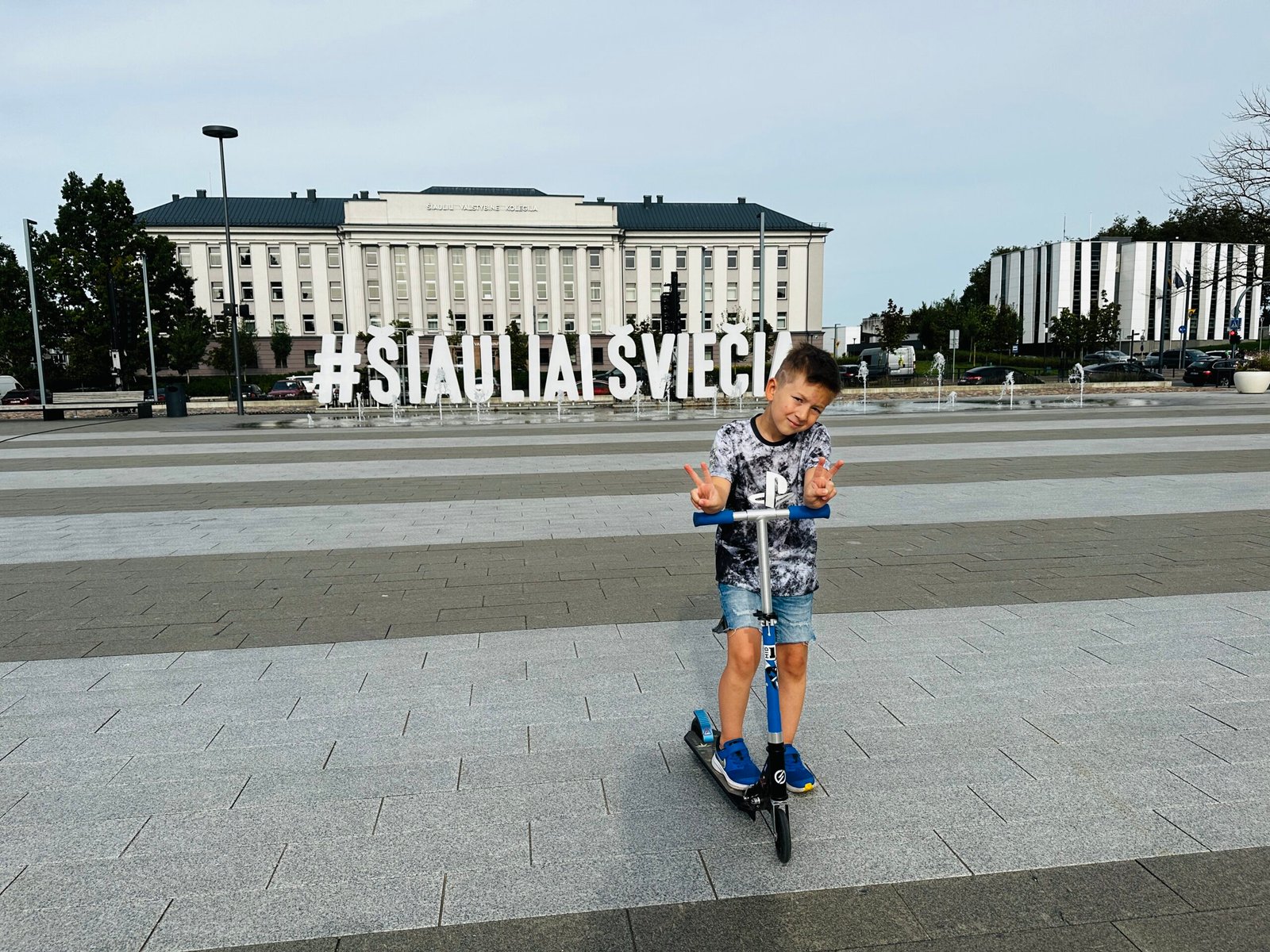 On the way to the Šiauliai pump track