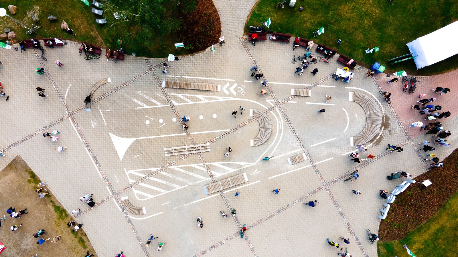 Educational bike track in Šiauliai