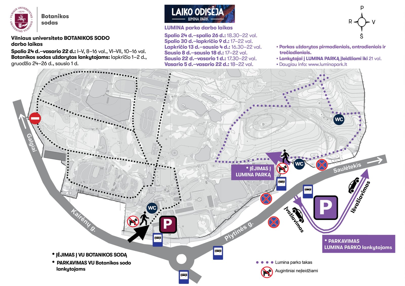 Time Odyssey Lumina Park map