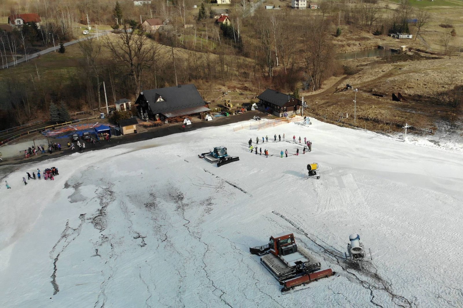 Skiing in Polan. Ski resort Podstolice