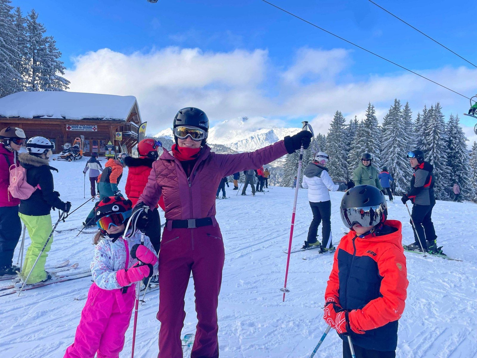 Skiing in France with children