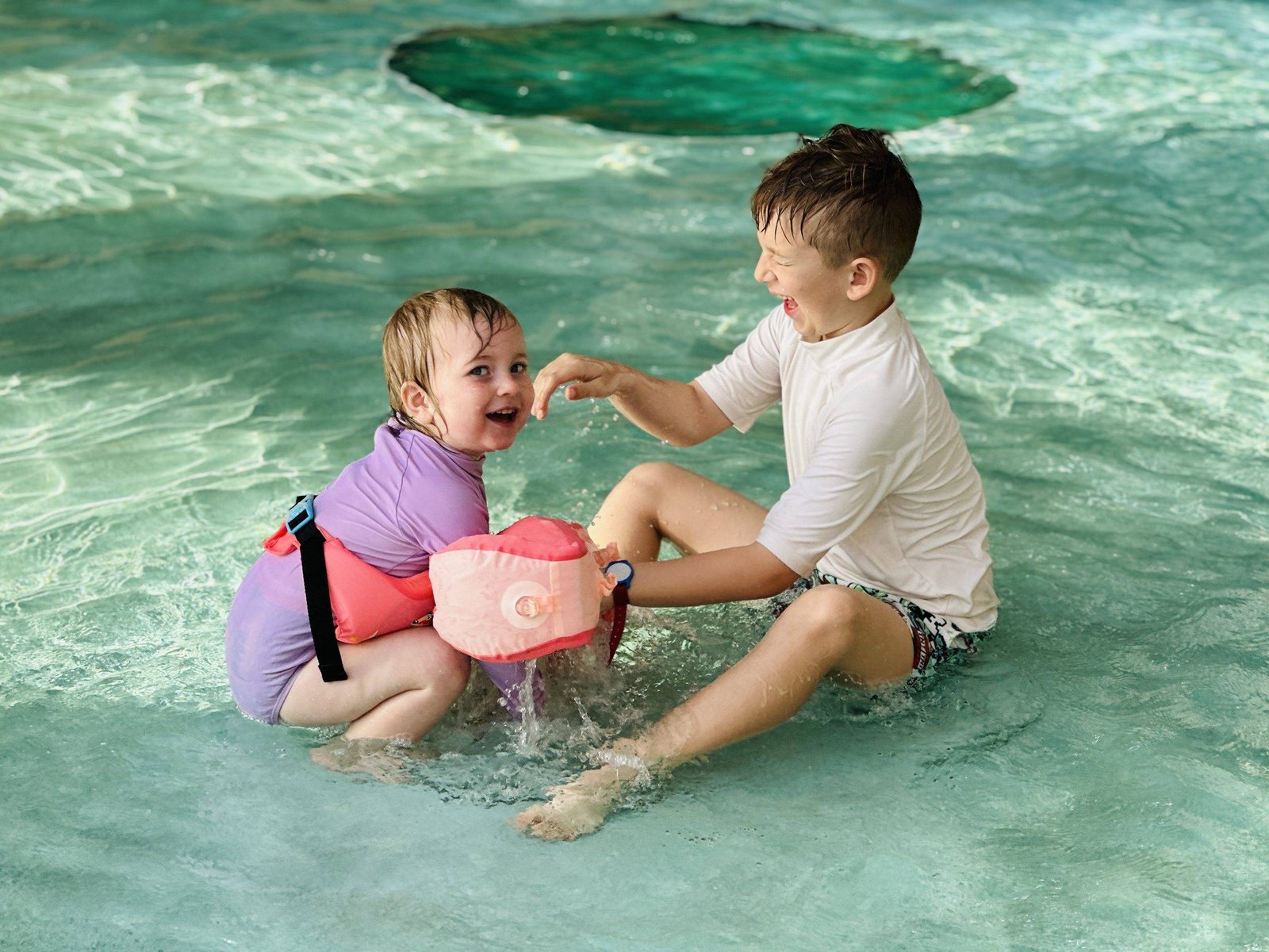 Vichy Water Park with children