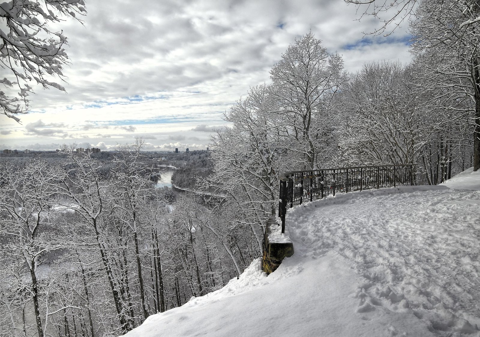Vilnius panorama in winter - the most beautiful views from above