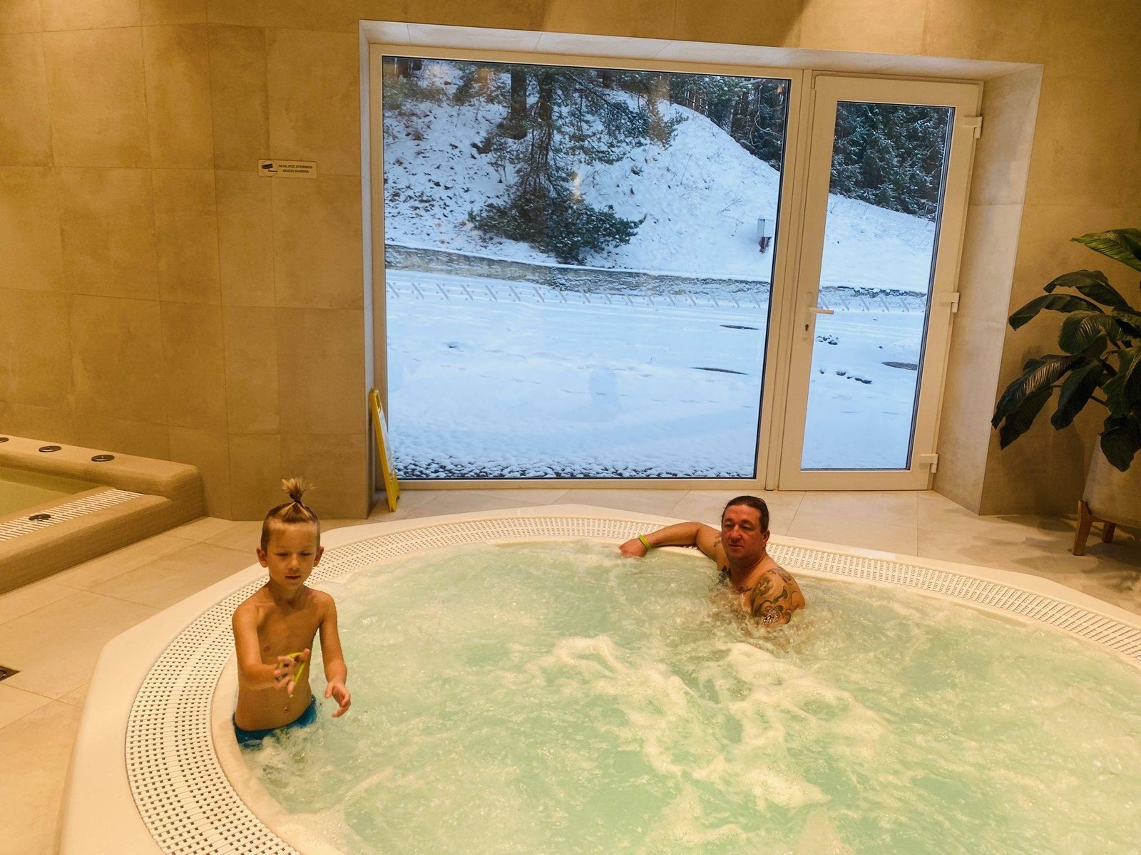 Spending the night in Anykščiai with children