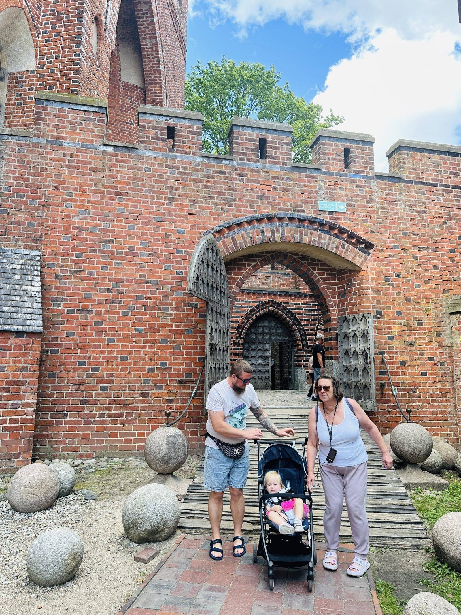 Malbork Castle with children