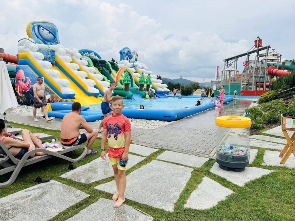 Terma Bania pools in Zakopane with children