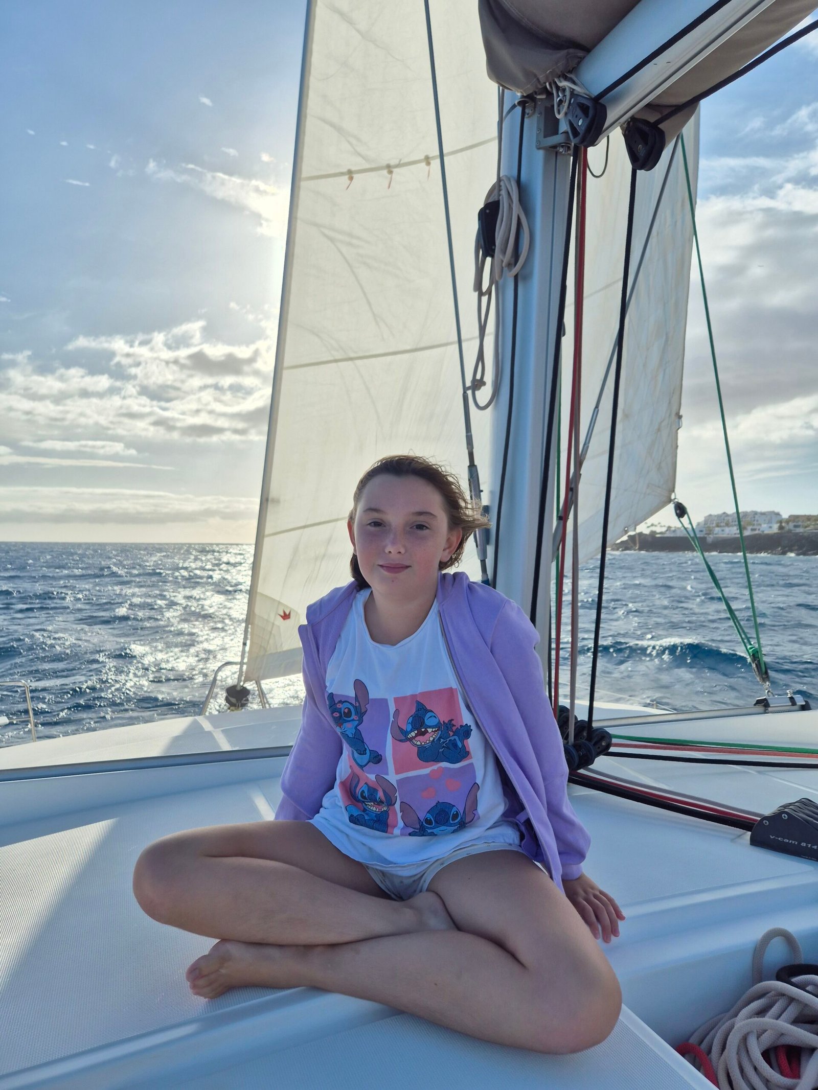 Sailing on a catamaran in Tenerife