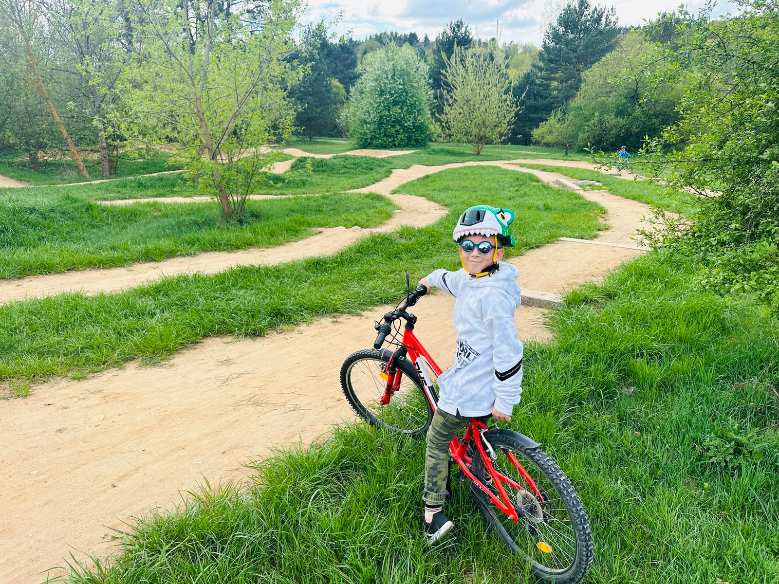 Bike track near Vaidilutė sports ground