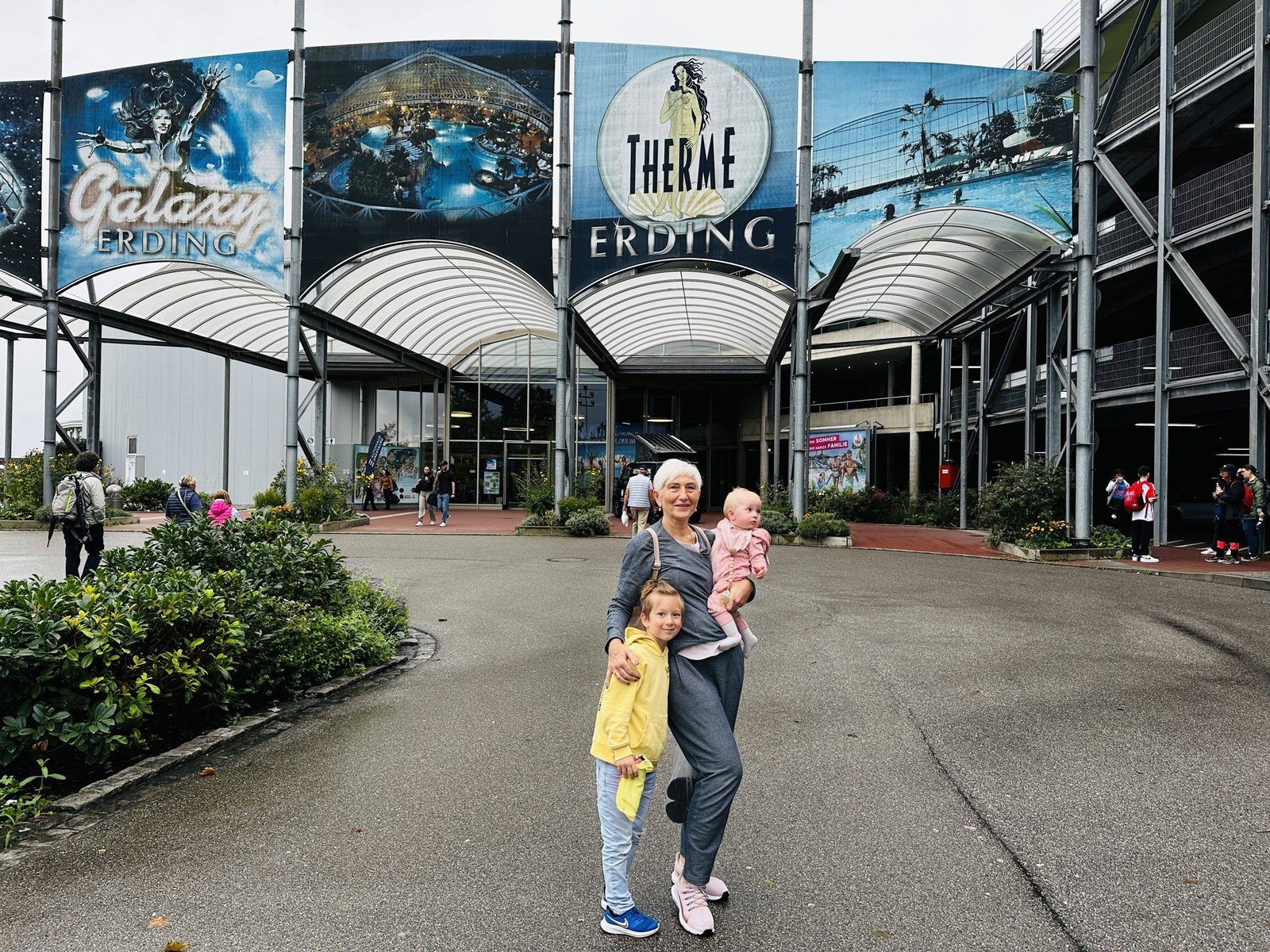 Therme Erding water park with children