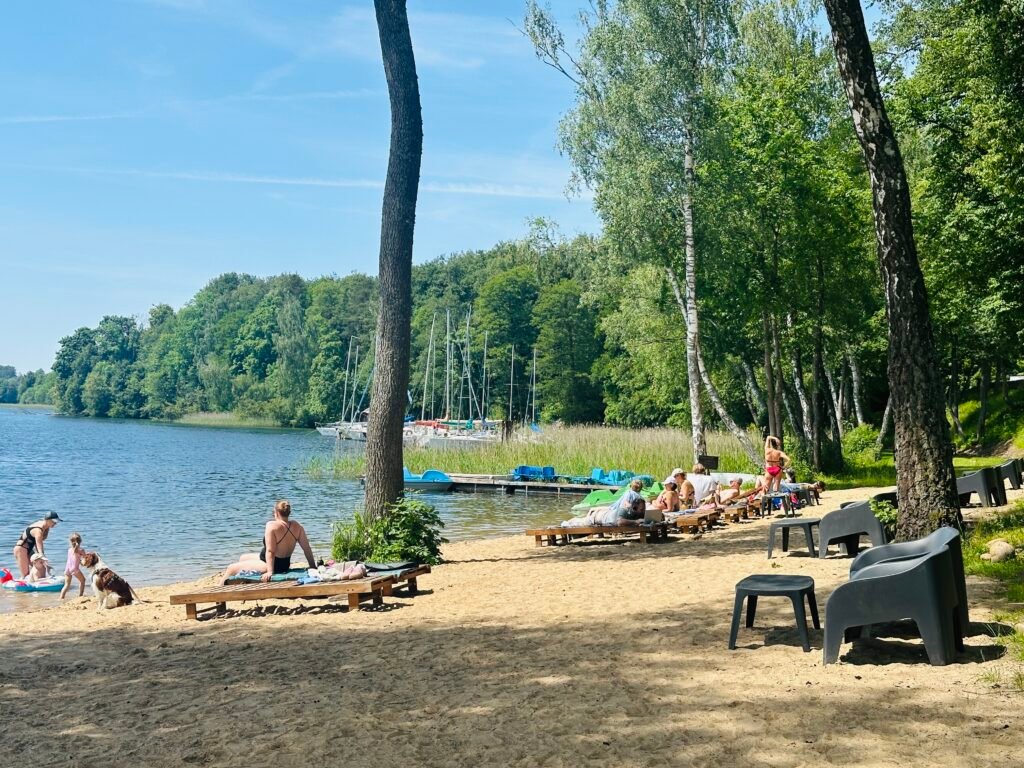 Best beach for families with children in Trakai
