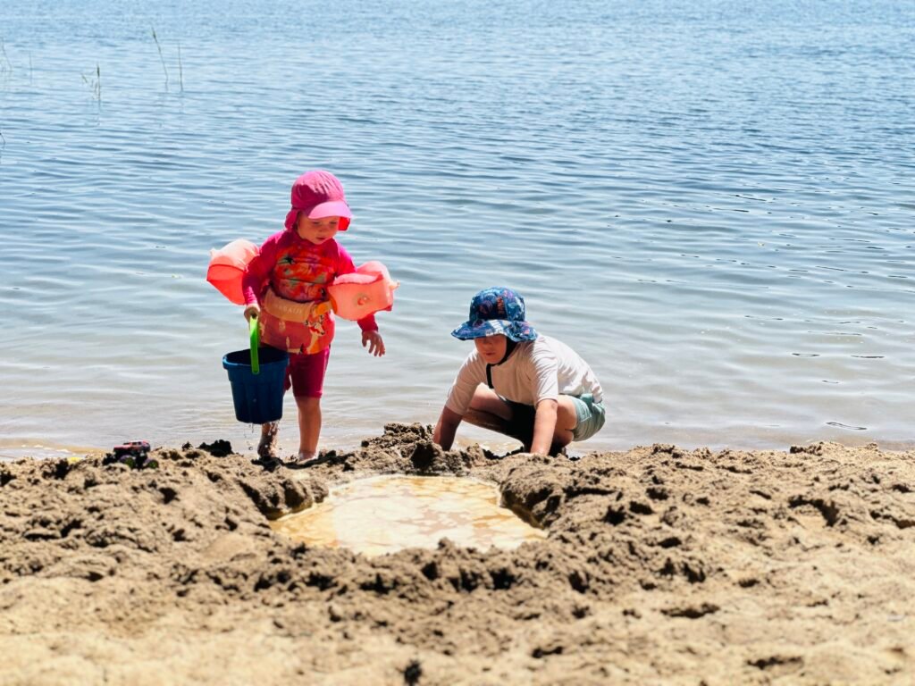 Best beach for families with children in Trakai