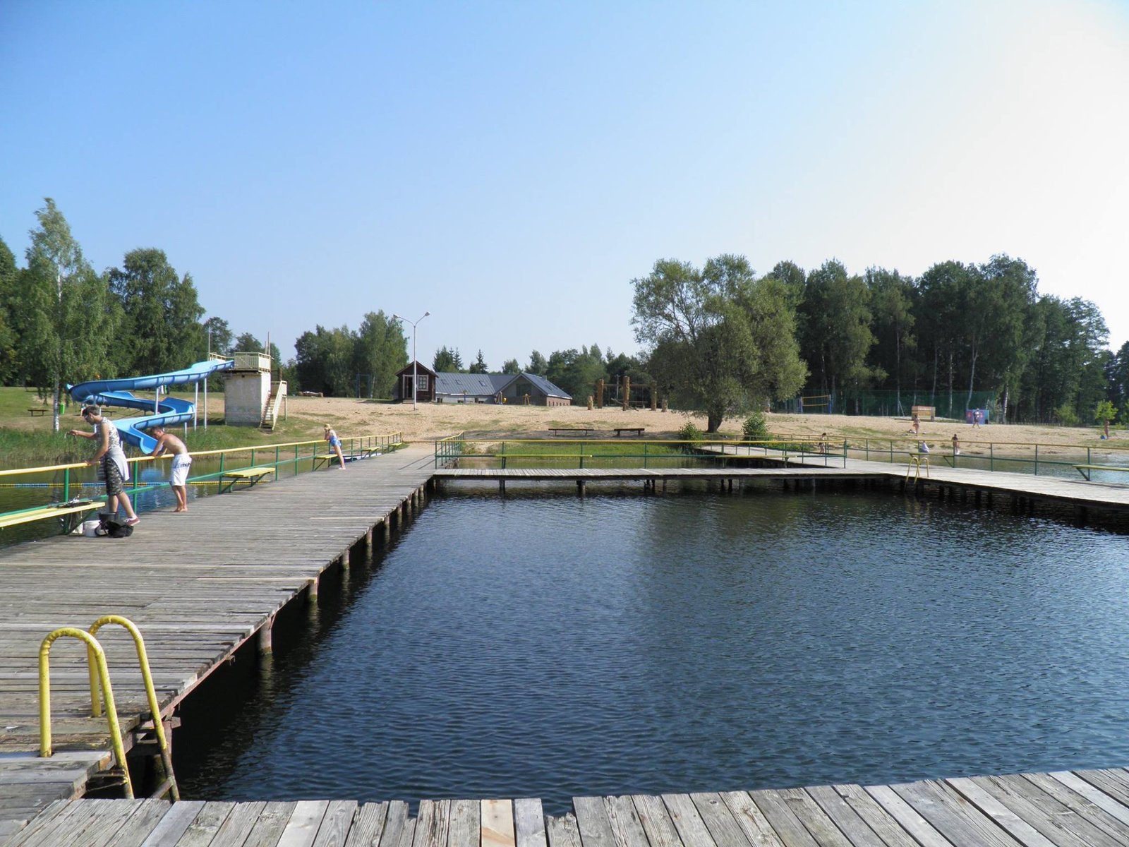 Ignalina city beach and free water slide (Photo by Ignalina district municipality)