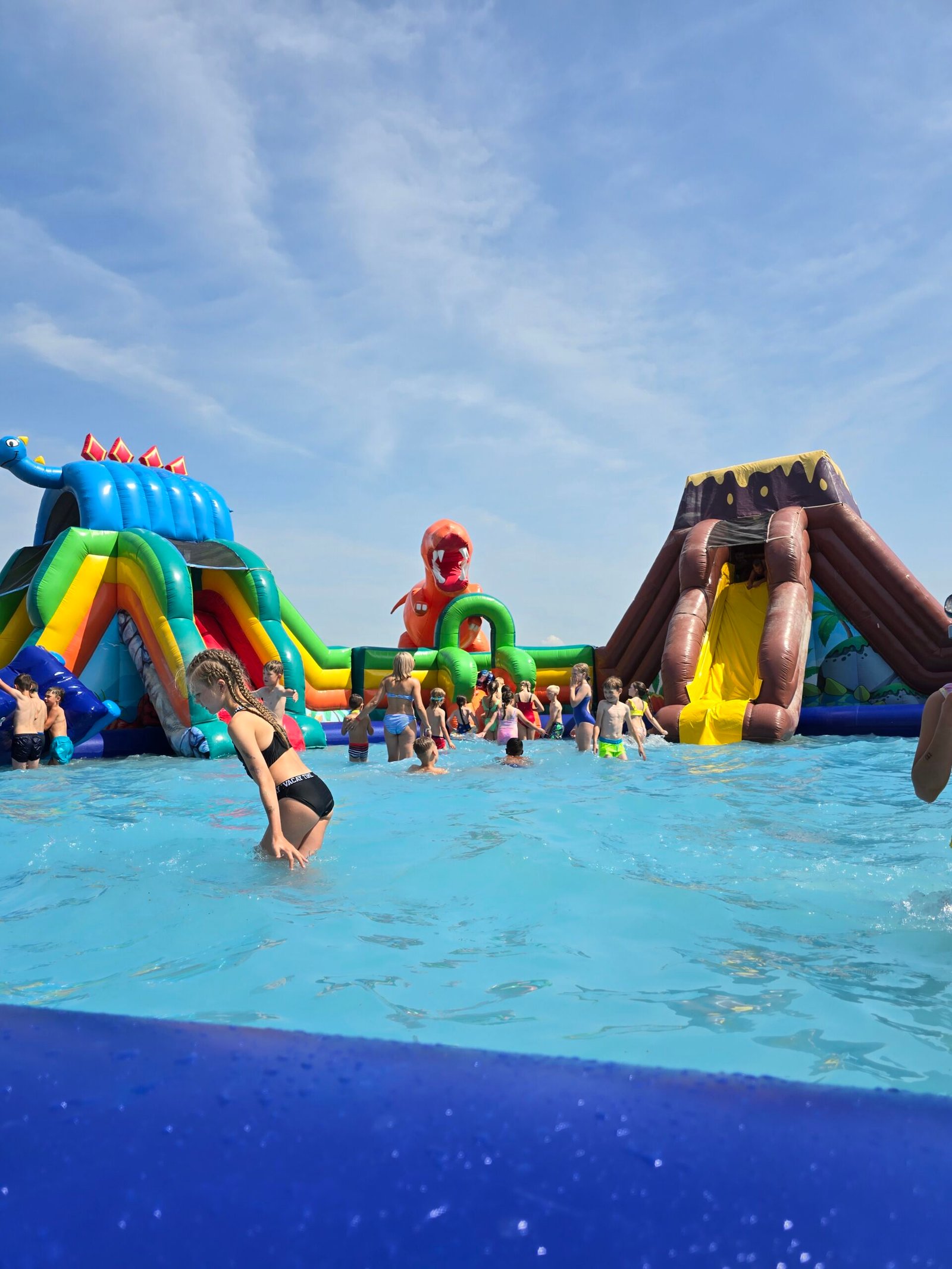 Water trampolines in Dino Park
