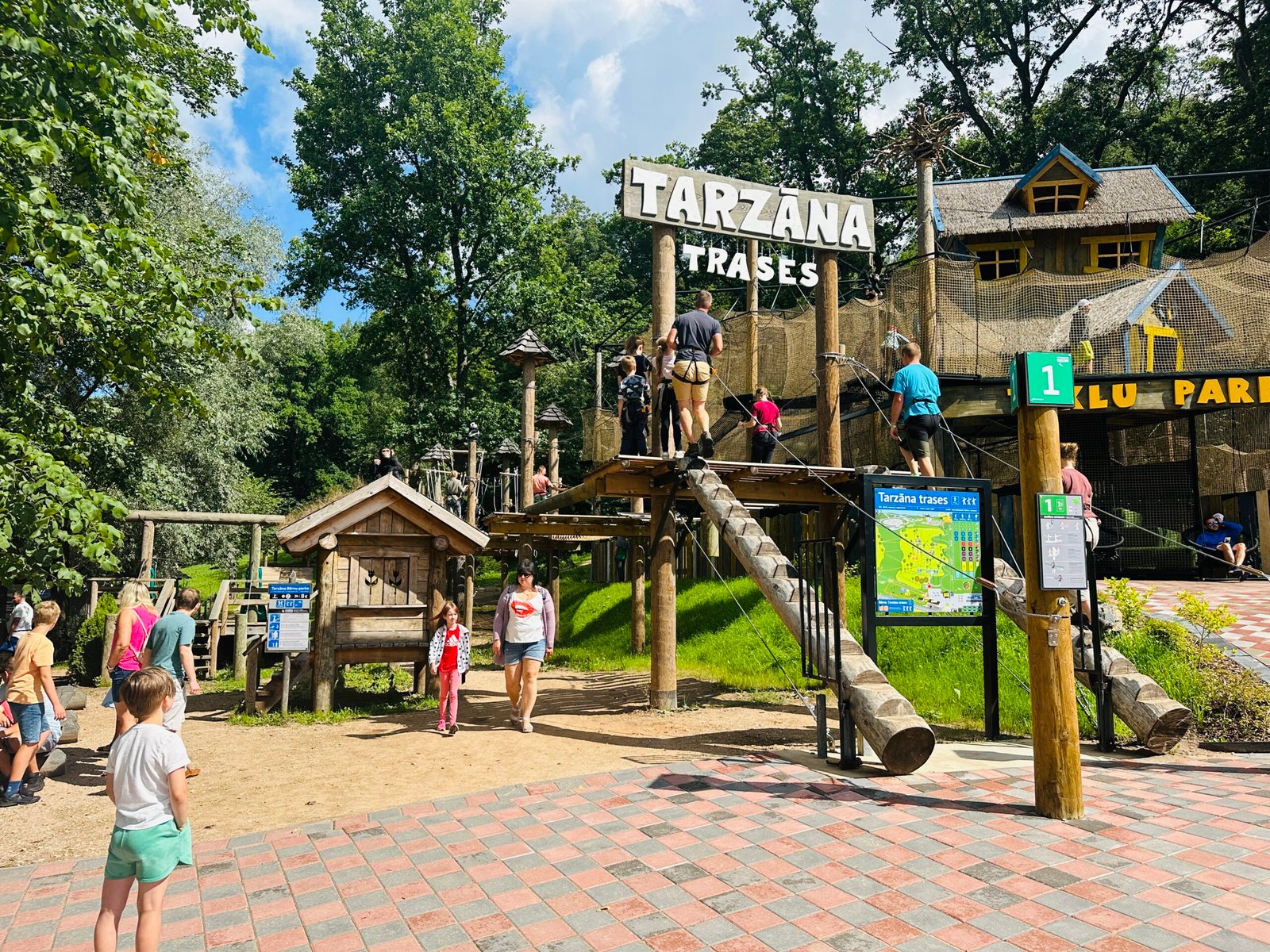 Tarzan adventure park in Latvia