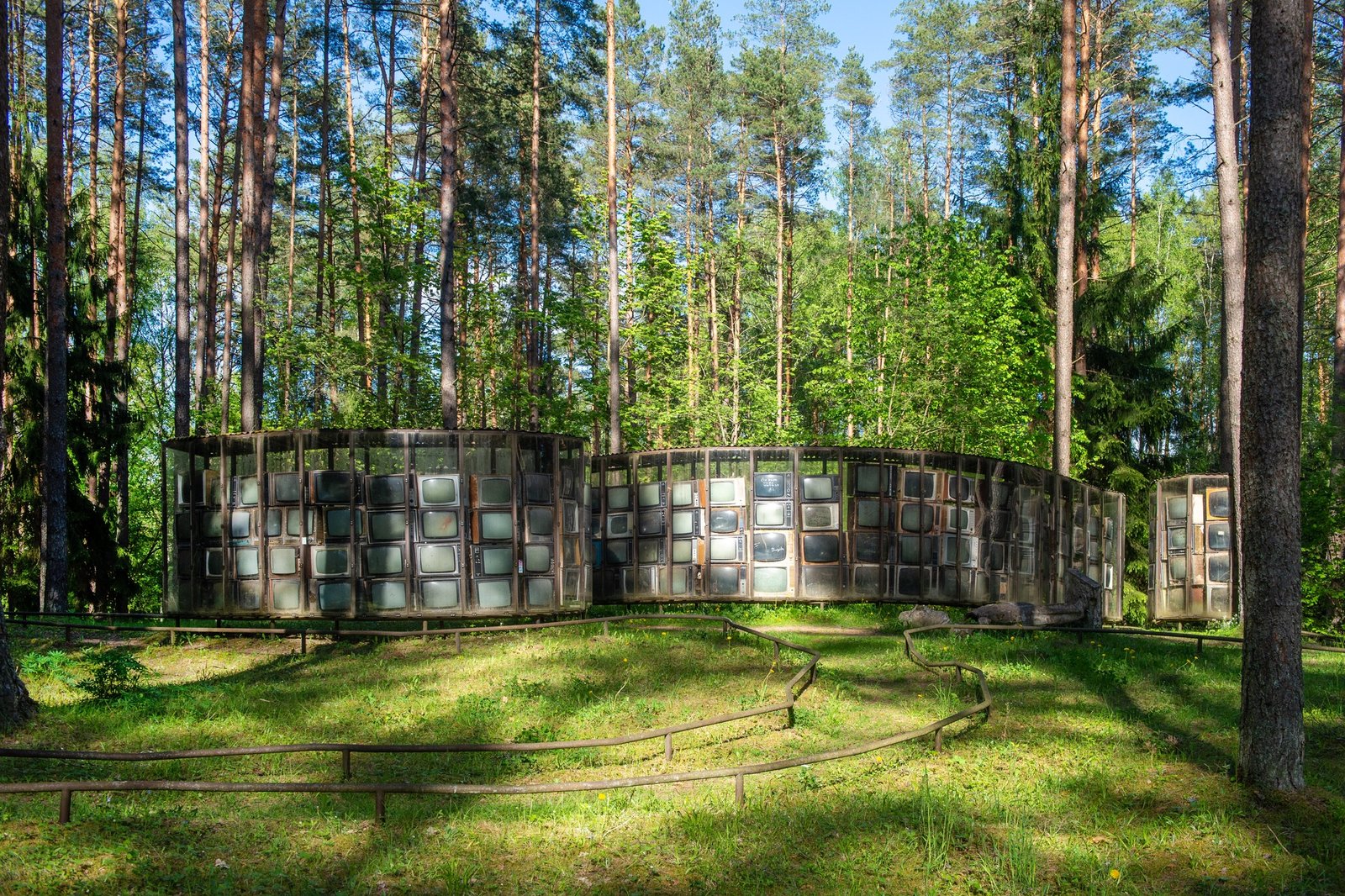 Television sculpture (photo from the social media account of Europos Parkas)