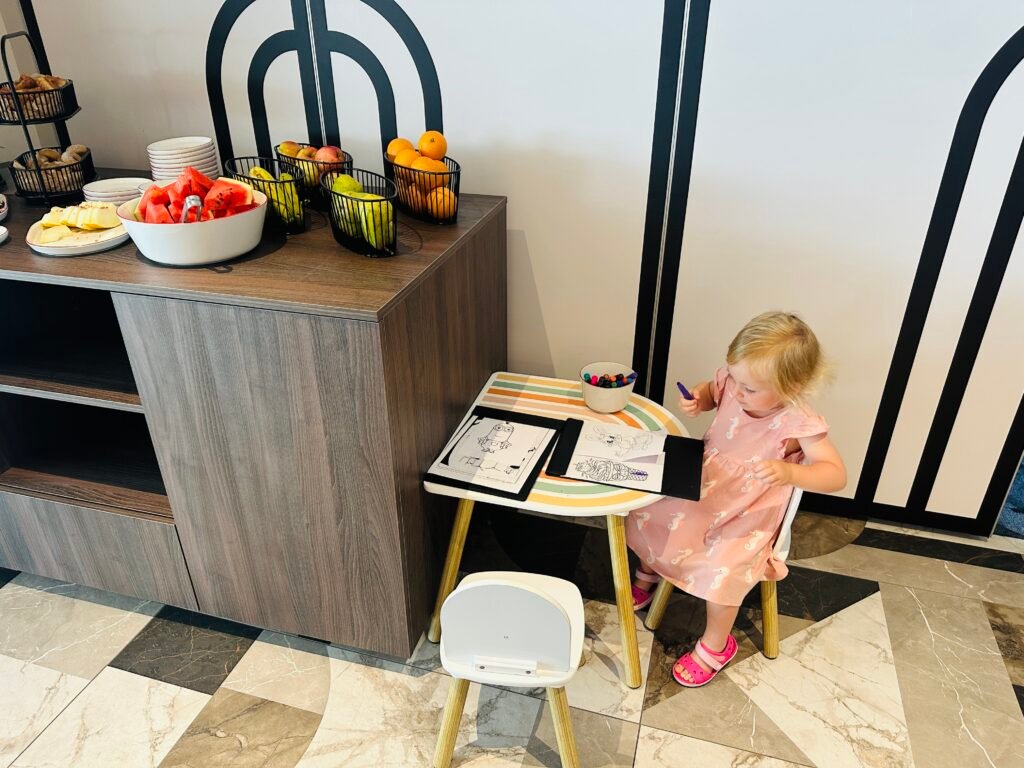 Mini children’s corner in the Aikštė restaurant