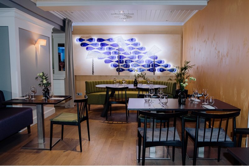 A chic hotel restaurant