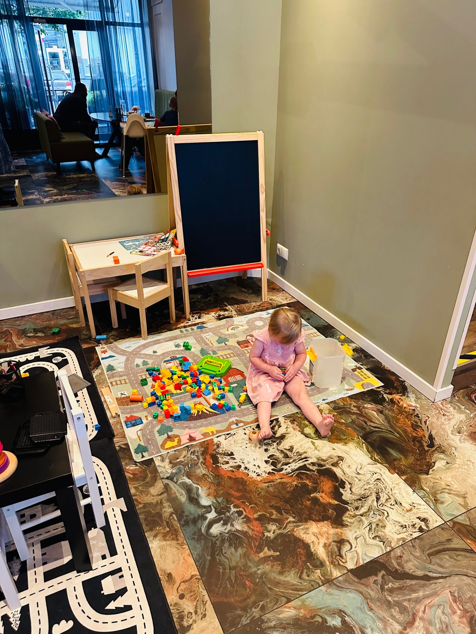 Kids’ play area in a restaurant