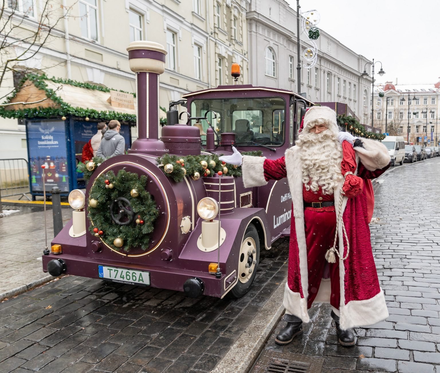 Christmas train in Vilnius