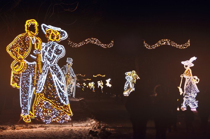 Light installations in Łazienki Royal Garden (photo Paweł Czarnecki)