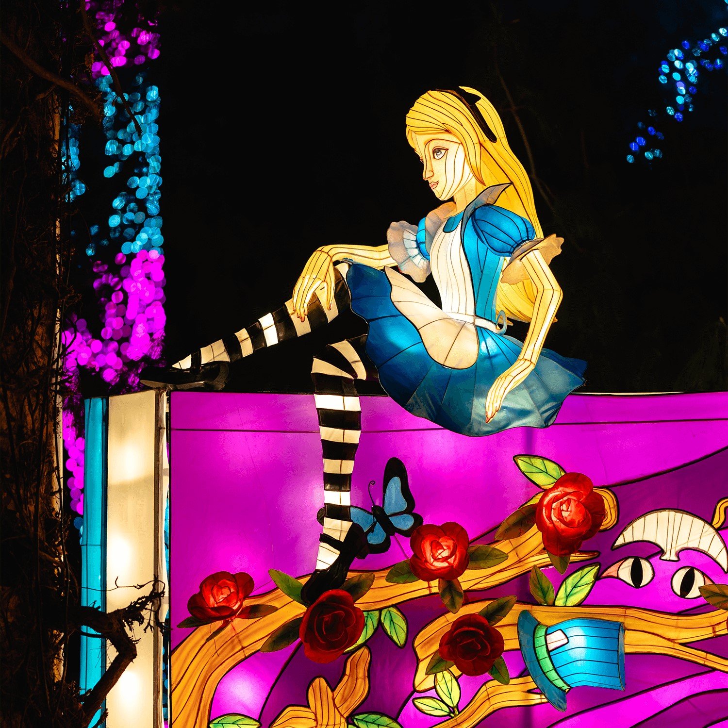 “Garden of Lights” Alice in Wonderland - in the Mikołów Botanical Garden