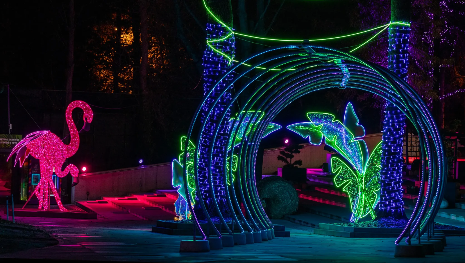 Park of a million lights at Łódź Zoo