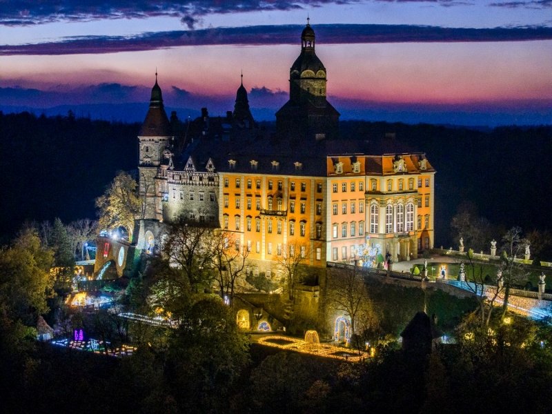 Gardens of light (Ogrody swiatla) at Książ Castle