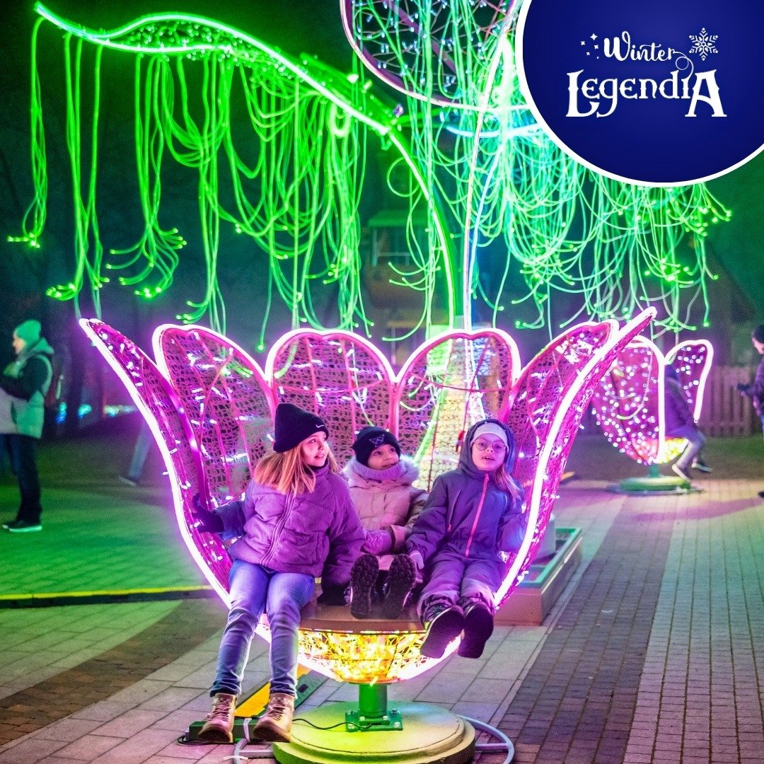 Winter Legendia amusement park in Chorzów