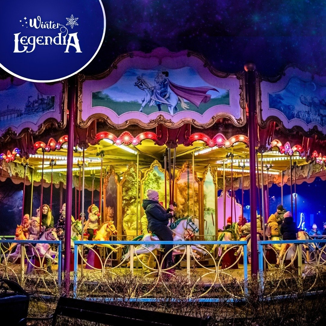 Winter Legendia amusement park in Chorzów