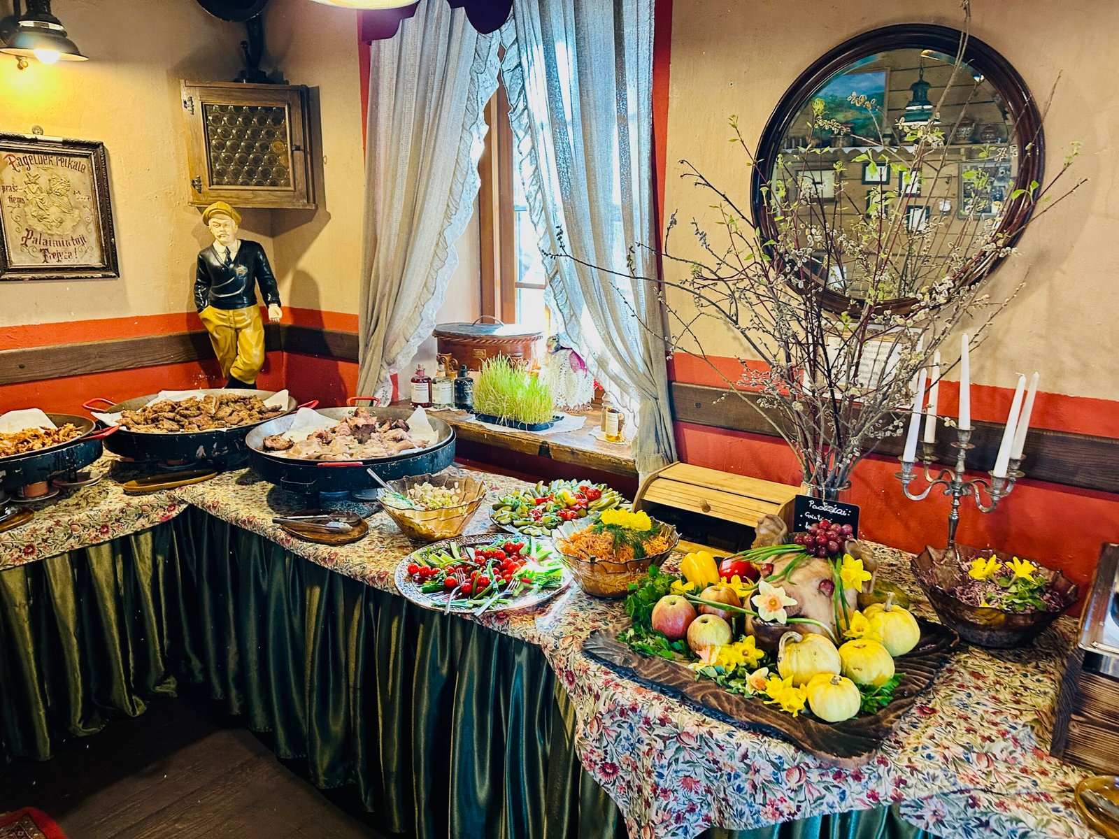 Grill feast at Pakruojis Manor