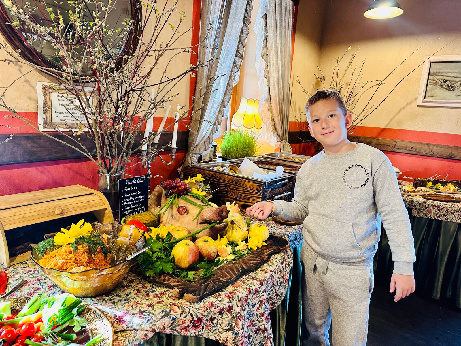 Grill feast at Pakruojis Manor