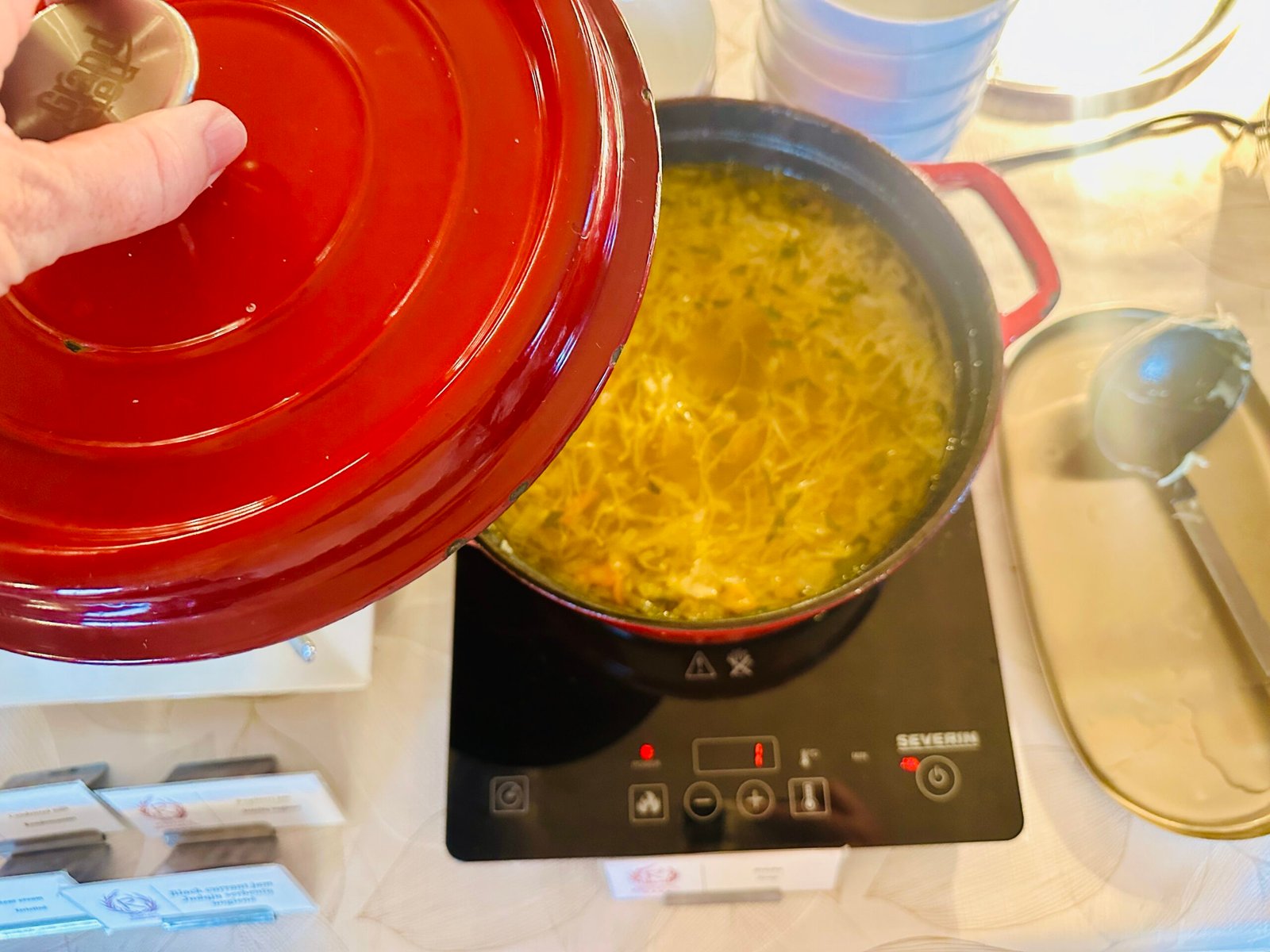 Breakfast at Romantic hotel in Panevėžys