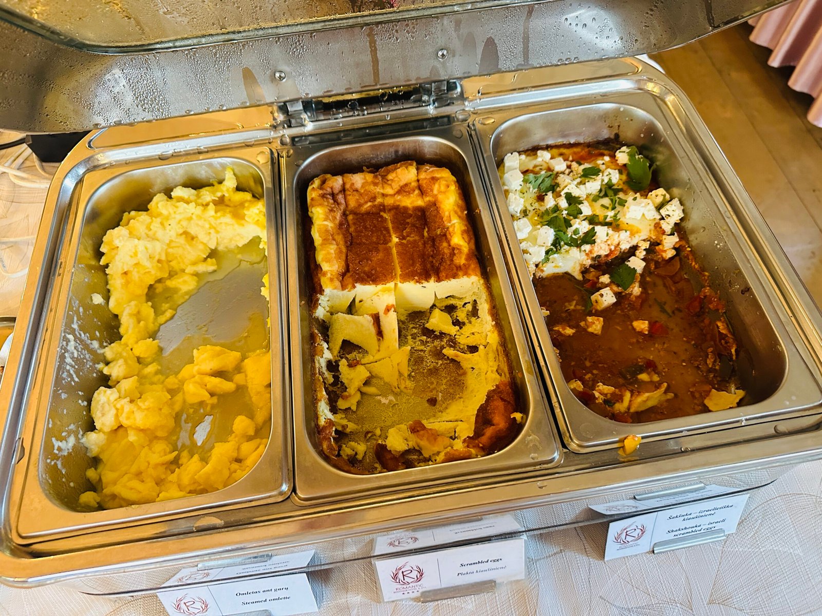 Breakfast at Romantic hotel in Panevėžys