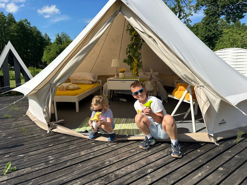 Glamping with kids in Lithuania