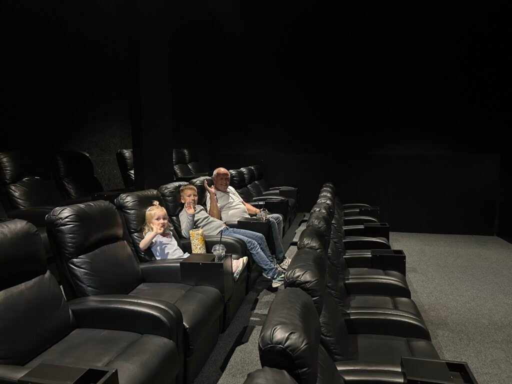 Castle Lounge restaurant with cinema
