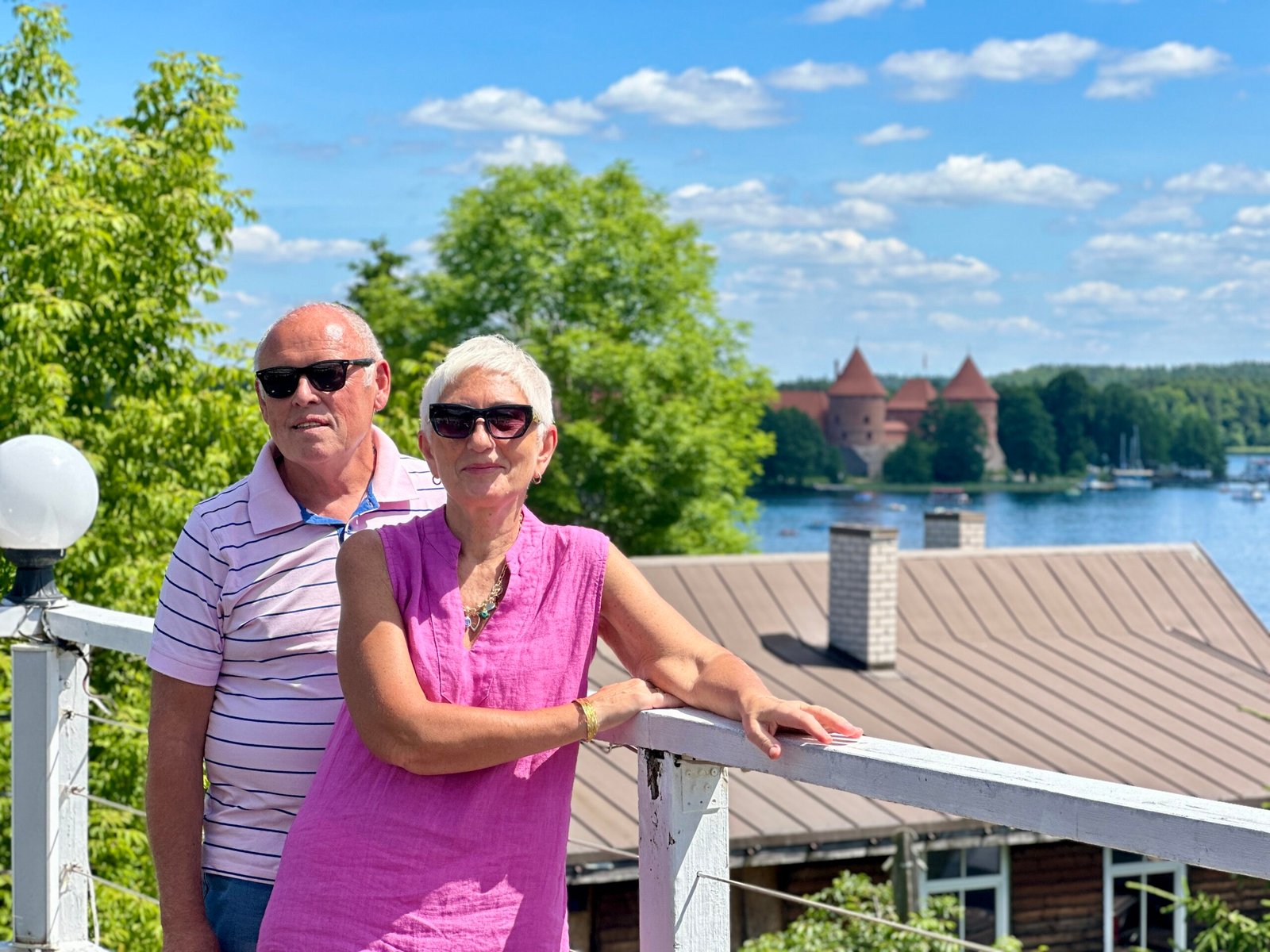 Le Vivier restaurant in Trakai with the most beautiful panoramic view