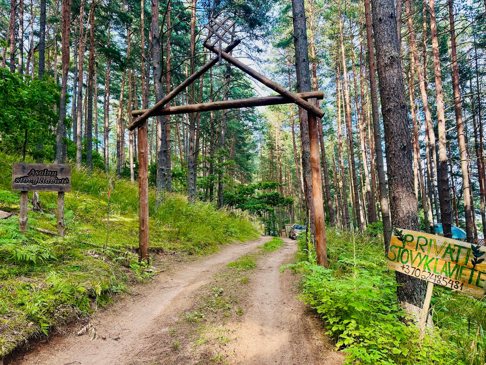 Campsites by the lake