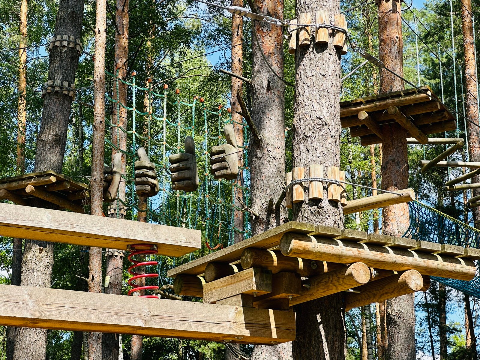 Spectacular rope courses at Tarzanija