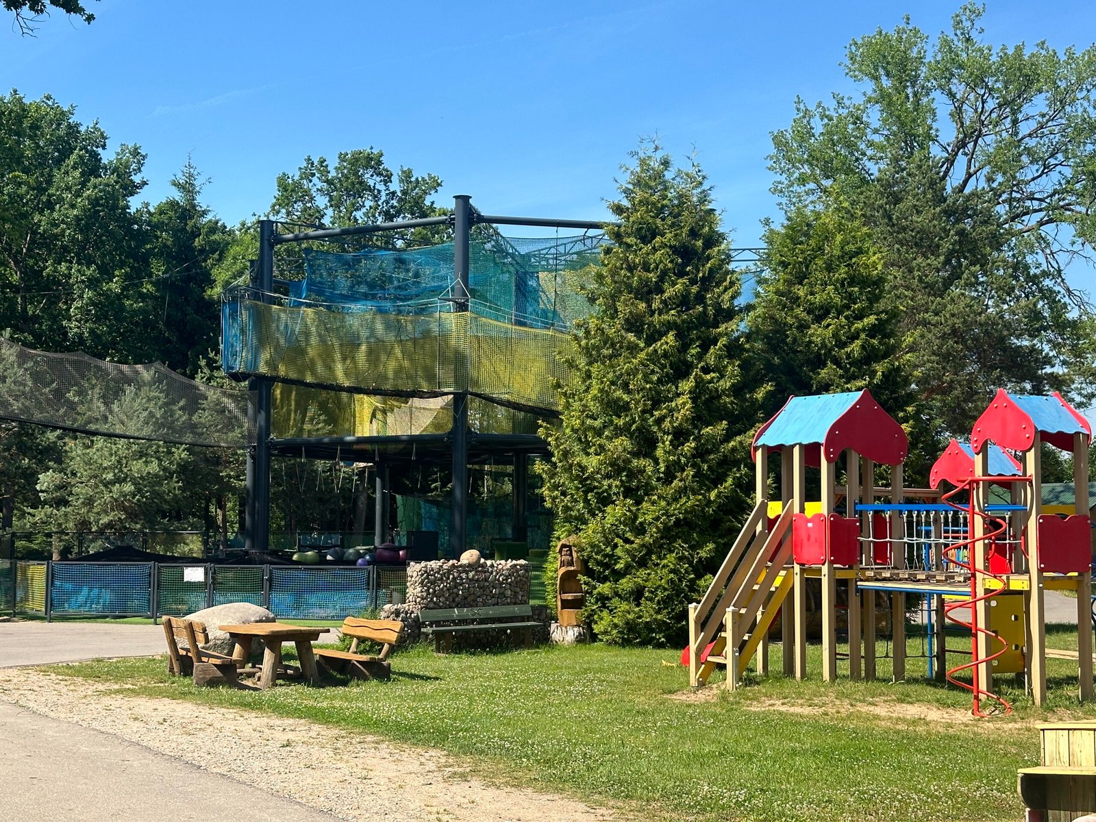 Taurų Park in Tauragė with kids