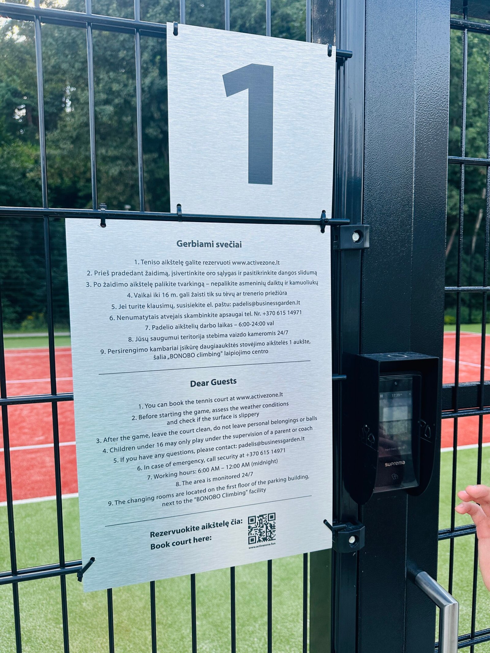Tennis courts in Vilnius